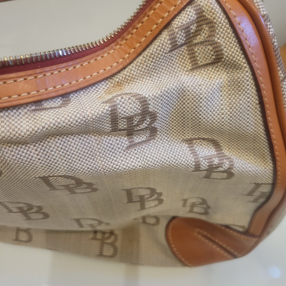 Dooney & Bourke Monogram Canvas and Leather Bag